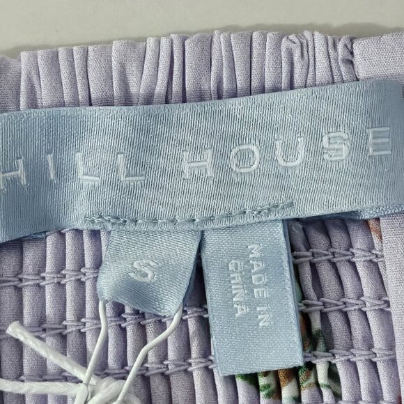 2/$50 Hill House The Isabella Top Sea Creatures Cropped Puff Sleeve Size S - Picture 4 of 7